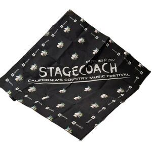 2022 Stagecoach Music Festival Bandana Obtained Only On Site 21x21 Toyota RARE